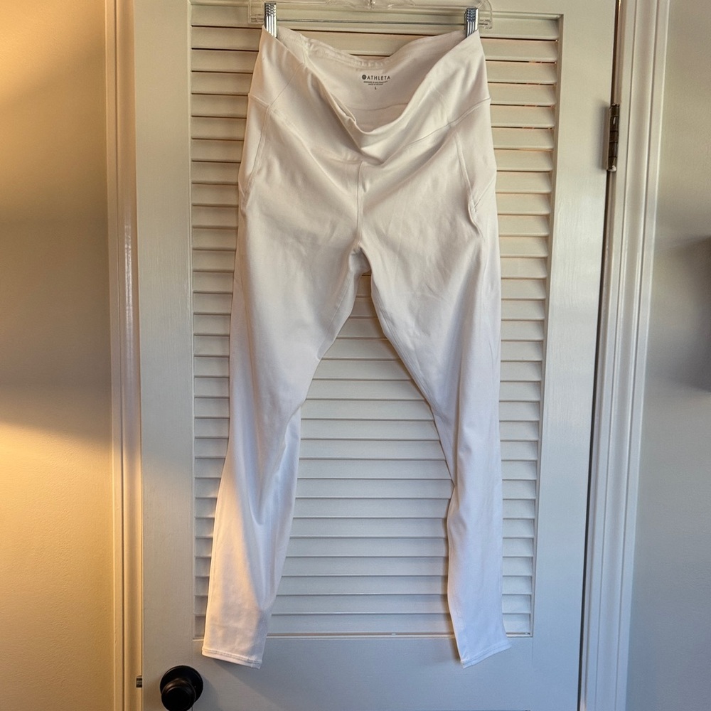Athleta White interval leggings